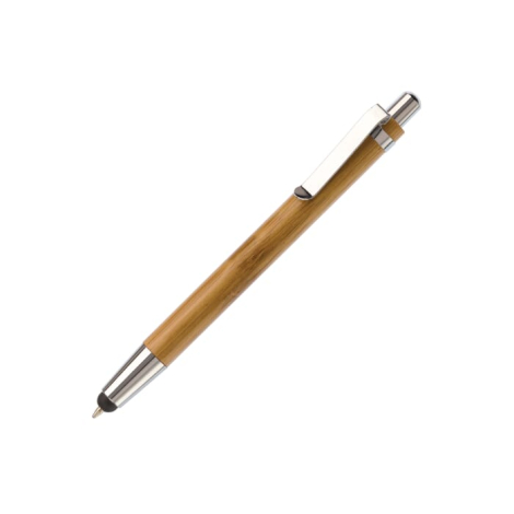Stylo-stylet publicitaire bambou - Antartica