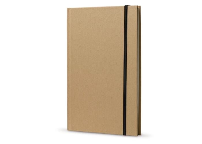 Carnet publicitaire A5 couverture carton Marron