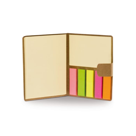 Carnet publicitaire avec marques pages - Eco