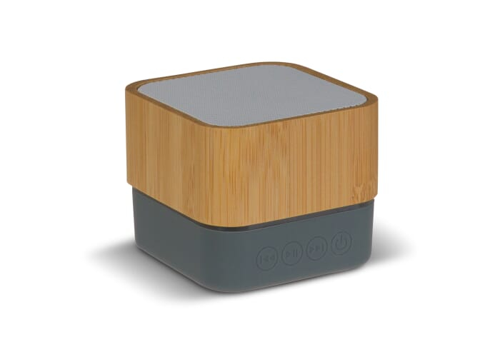  Enceinte personnalisable bambou 3W Gris