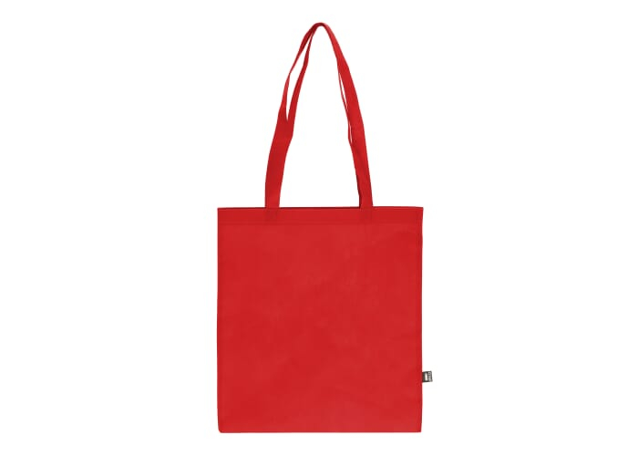 Sac personnalisable rPET non tissé 75g anses longues Rouge