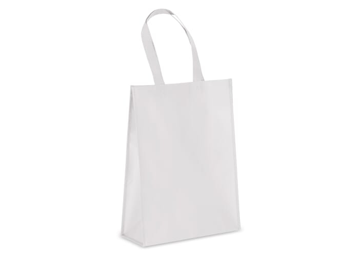 Sac cabas rPET laminé non tissé 105g publicitaire Blanc