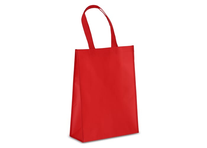 Sac cabas rPET laminé non tissé 105g publicitaire Rouge