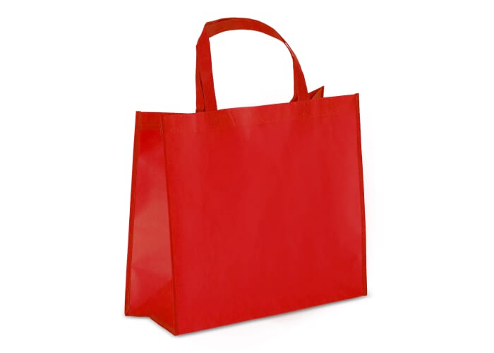 Sac de transport personnalisable laminé non tissé 105g Rouge