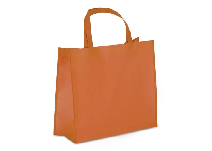 Sac de transport personnalisable laminé non tissé 105g Orange