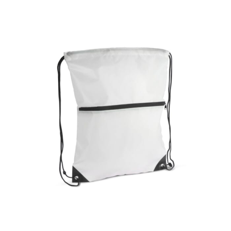 Sac personnalisable à cordon et fermeture zippée rPET