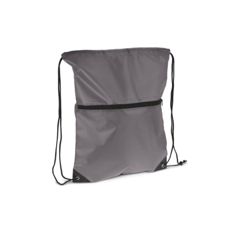 Sac personnalisable à cordon et fermeture zippée rPET