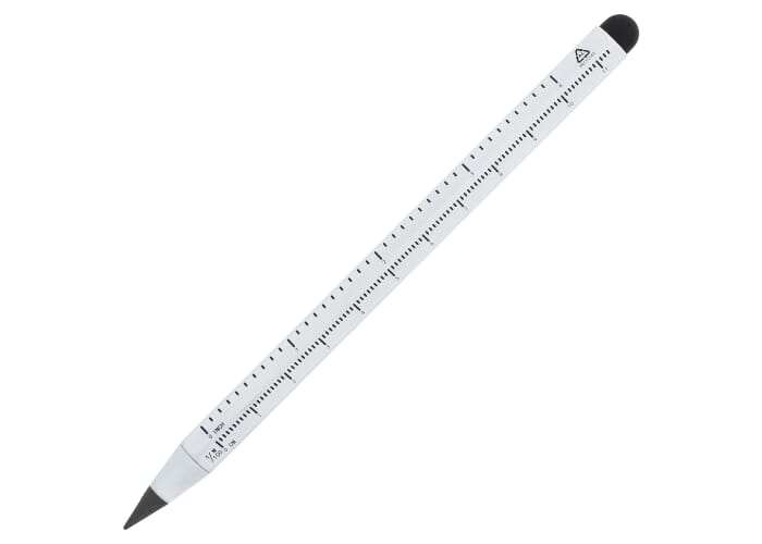 Crayon règle promotionnel alu recyclé Blanc