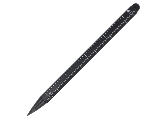 Crayon règle promotionnel alu recyclé Noir