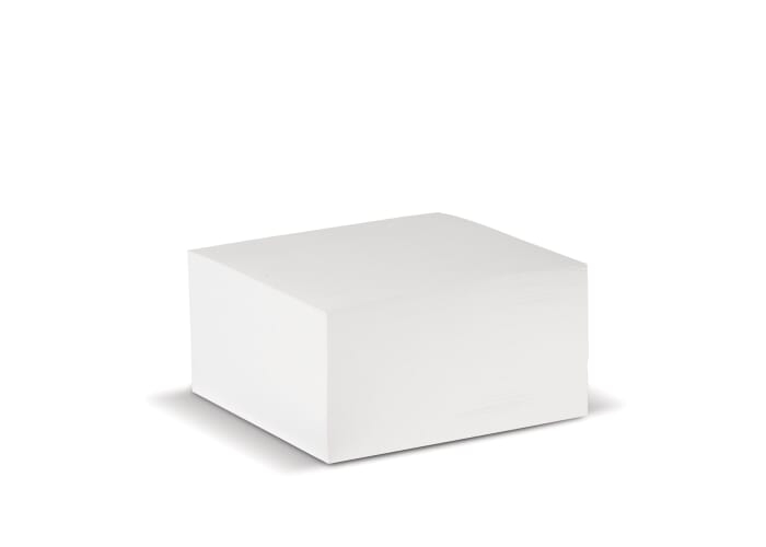 Bloc cube personnalisable 10x10x5cm 90g Blanc