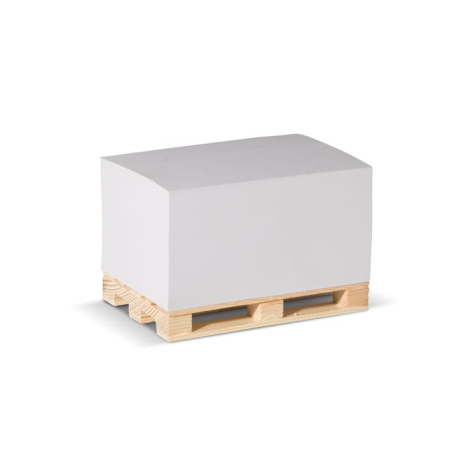 Bloc-notes promotionnel avec palette en bois 12 x 8 x 6 cm