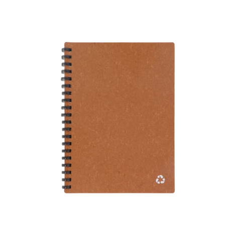 Carnet de notes en cuir recyclé publicitaire Midi