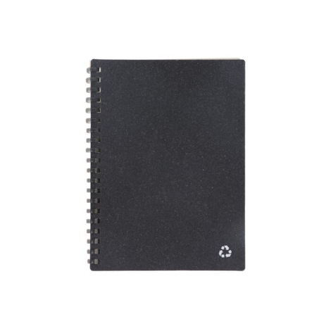 Carnet de notes en cuir recyclé publicitaire Midi