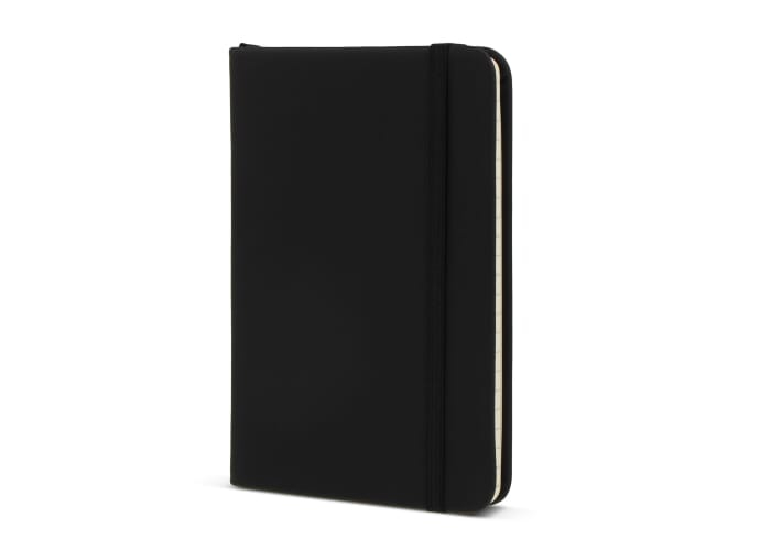 Carnet personnalisable A6 rPET / PU Noir