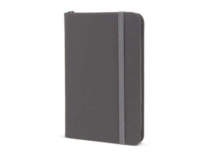 Carnet personnalisable A6 rPET / PU Gris