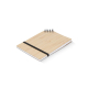Carnet A6 en bambou à reliure d'angle personnalisable