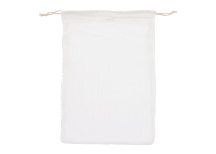 Sac filet personnalisable coloré 30x40cm coton140g Blanc
