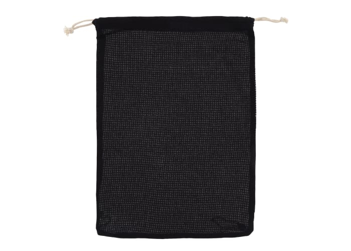 Sac filet personnalisable coloré 30x40cm coton140g Noir