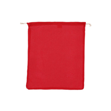 Pochon filet coloré publicitaire en coton 140g 40x45cm