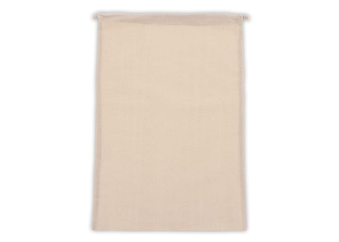 Grand pochon publicitaire en coton 30x45 cm Ecru
