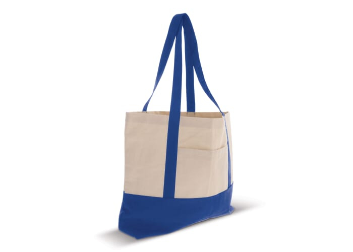 Sac de plage coton à personnaliser 280g Bleu