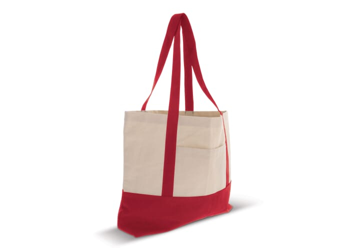 Sac de plage coton à personnaliser 280g Rouge