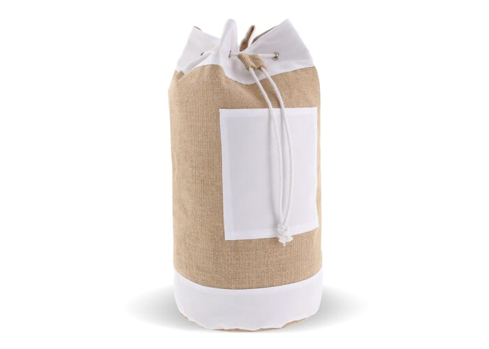 Sac marin promotionnel en jute et coton Ecru