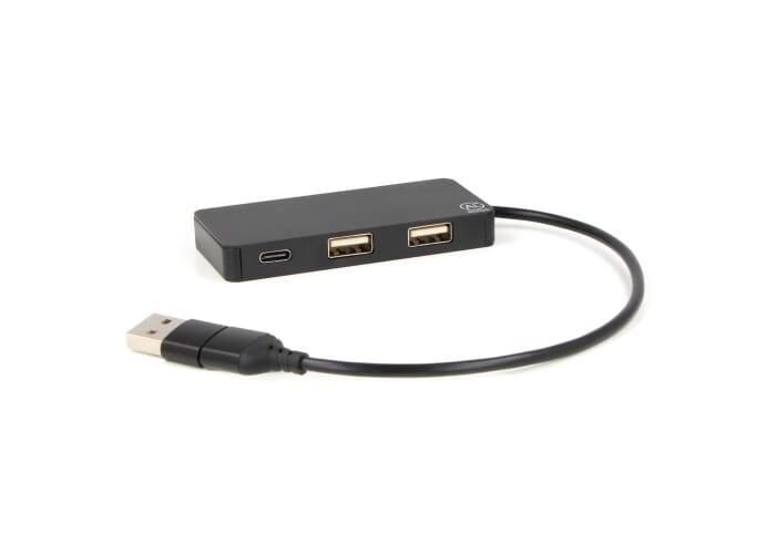 Hub publicitaire en aluminium recyclé Noir