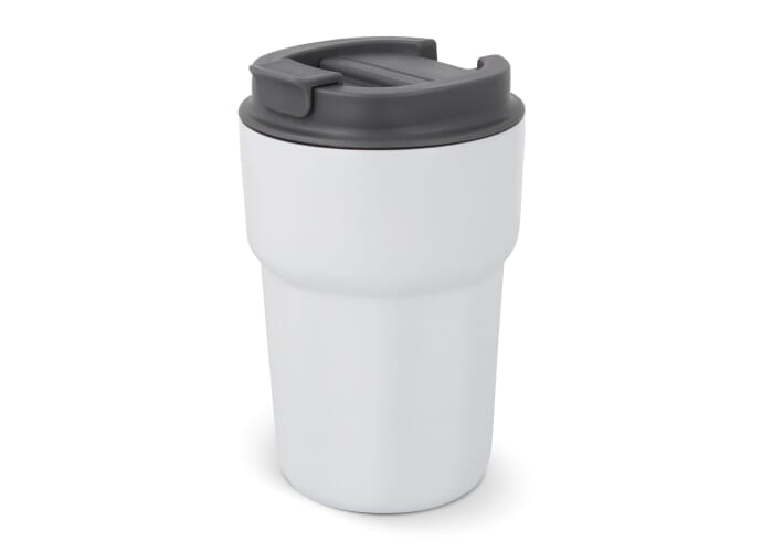 Mug personnalisé avec couvercle 350ml Zambezi Blanc