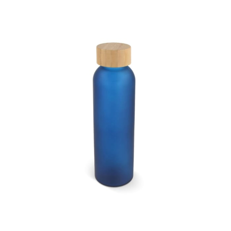 Bouteille publicitaire verre et bambou 500ml