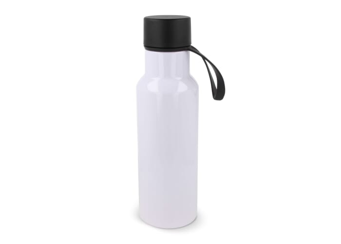 Bouteille d'eau 600ml en rPET à personnaliser Nouvel Blanc