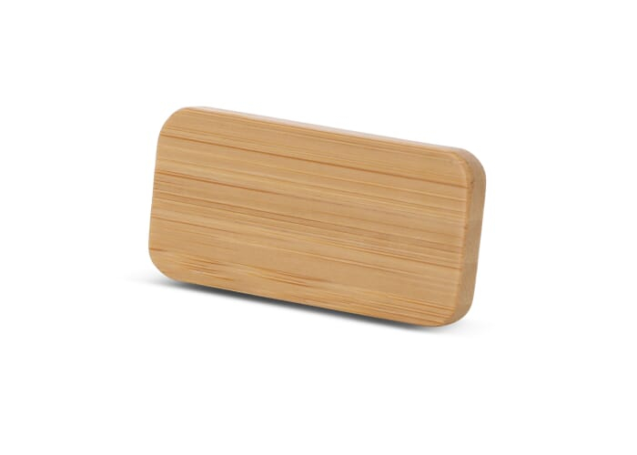 Badge en bambou publicitaire avec épingle Nature