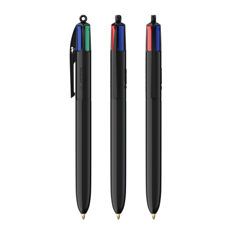 Stylo bille 4 couleurs BIC® personnalisé avec Lanyard