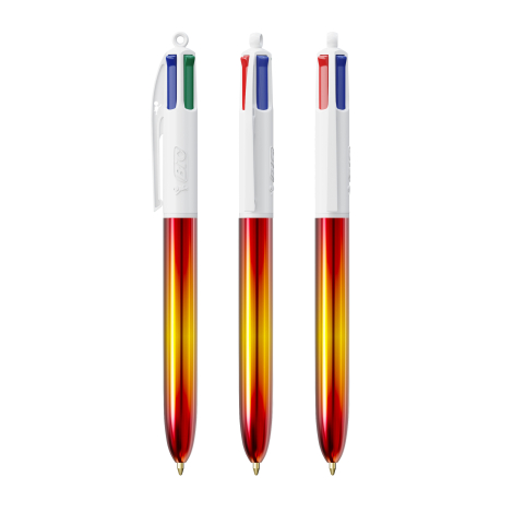 Stylo 4 couleurs personnalisé avec lanyard BIC® Flags Collection