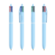 Stylo BIC® publicitaire 4 Couleurs® Pastel avec Lanyard