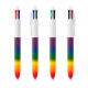 Stylo BIC® 4 Couleurs® Rainbow Decor personnalisable
