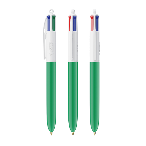 Stylo bille 4 couleurs BIC® personnalisé avec Lanyard