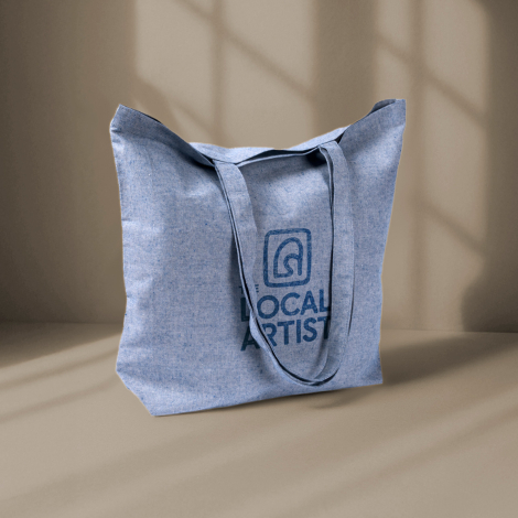 Sac cabas à soufflets personnalisable coton rPET 220 g Tigris