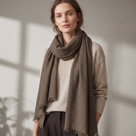 Foulard en coton recyclé promotionnel - Greta