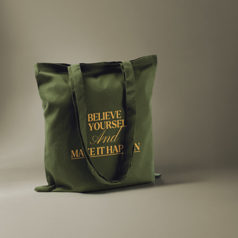 Sac promotionnel coton bio 140 g - Fleur Colors