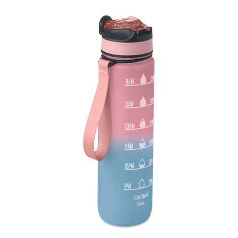 Bouteille graduée personnalisée rPET 1L ACTIVATE
