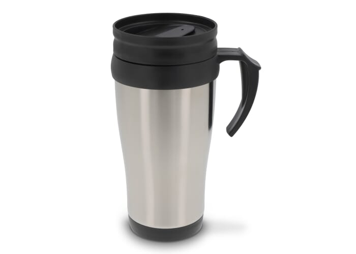 Tasse à café publicitaire 240 ml - Hot-but-cool Argent