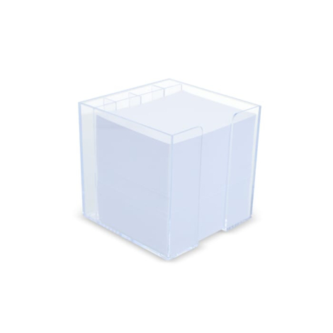 Bloc publicitaire de papier 10x10x10cm avec compartiments