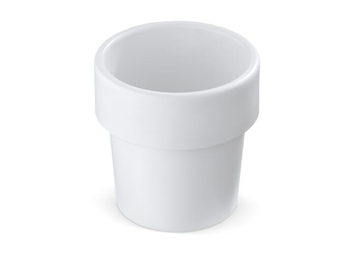 Tasse café promotionnelle graines fraisiers Blanc