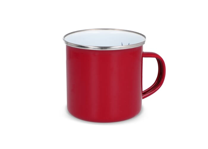 Éventail d’été personnalisé en liège et bois Rouge