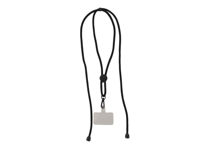 Cordon téléphonique à personnaliser réglable Noir