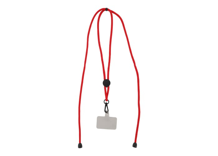 Cordon téléphonique à personnaliser réglable Rouge