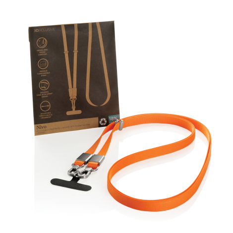 Lanyard réglable promotionnel pour téléphone Nivo