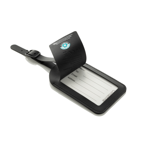 Étiquette bagage personnalisée PU recyclé Globefind Dual