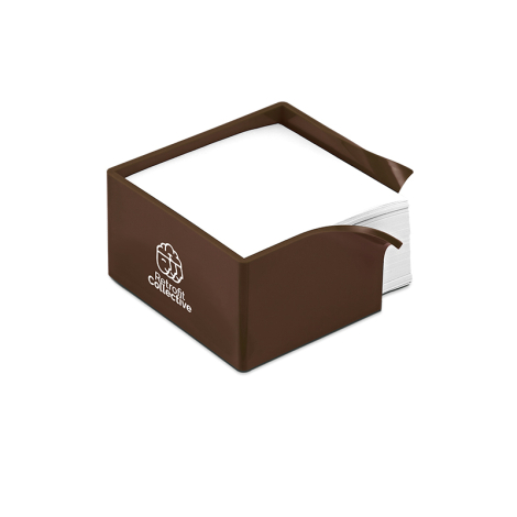 Bloc papier marron avec marquage visible